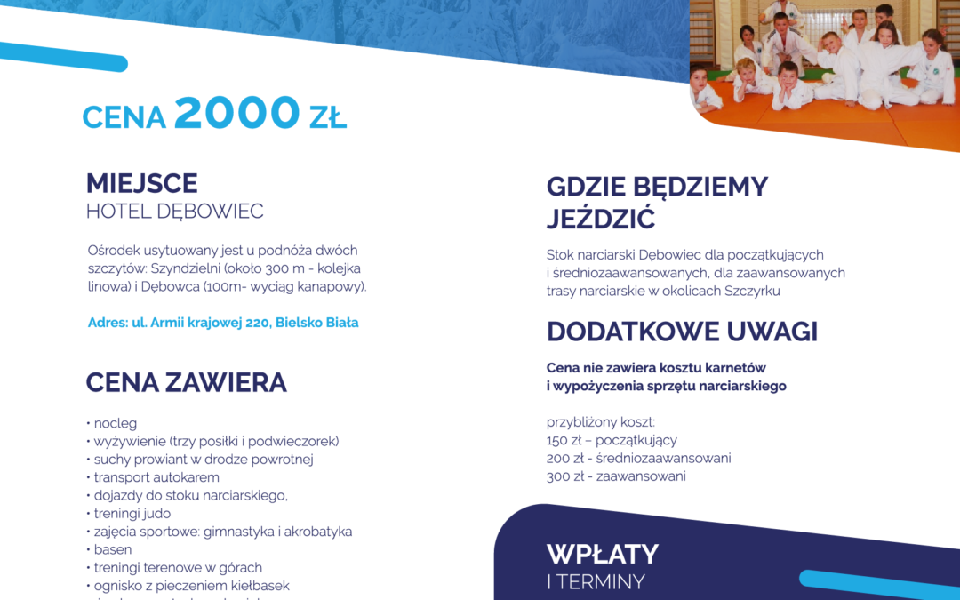 Obóz sportowy w Beskidach 2023