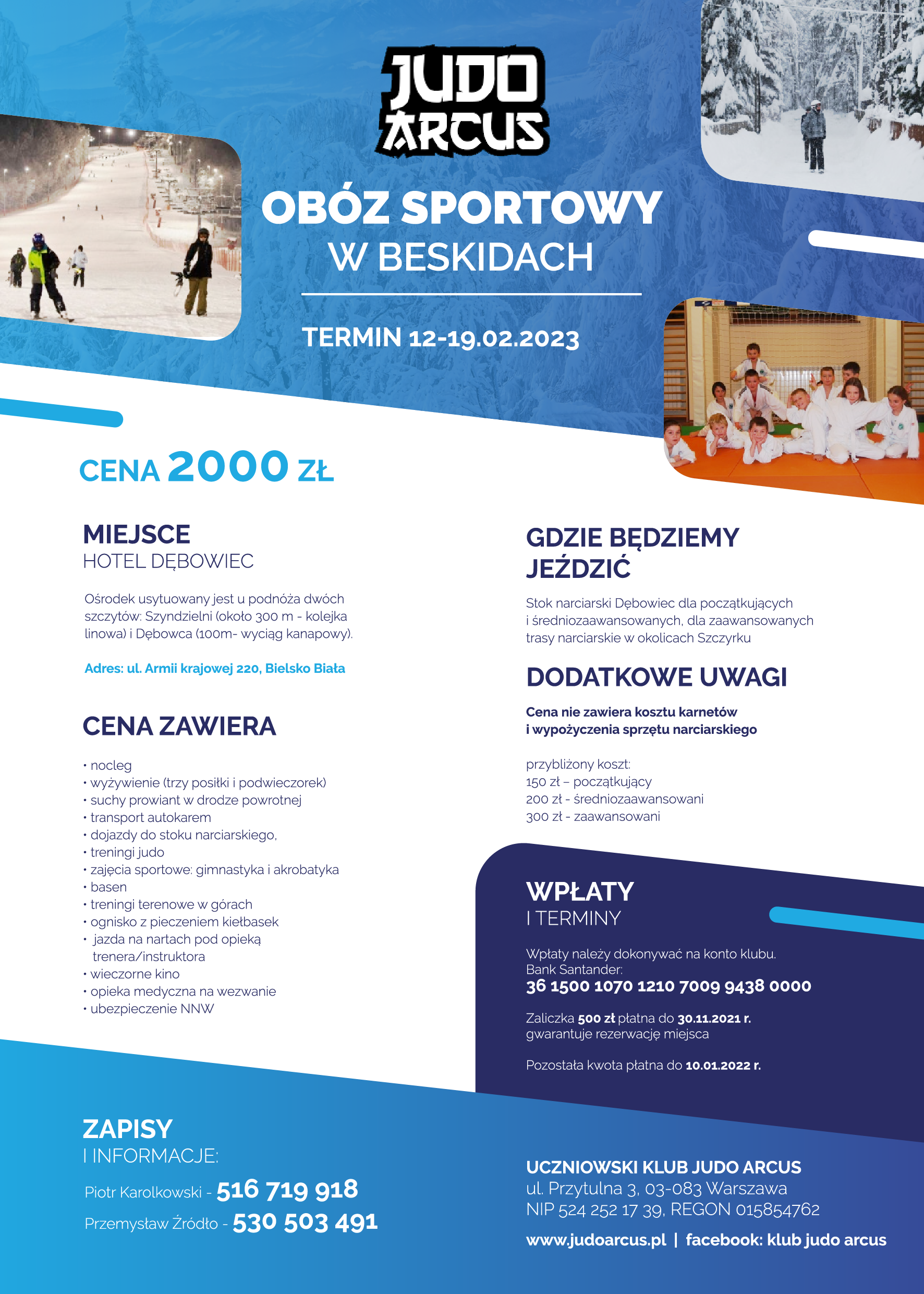 Obóz sportowy w Beskidach 2023