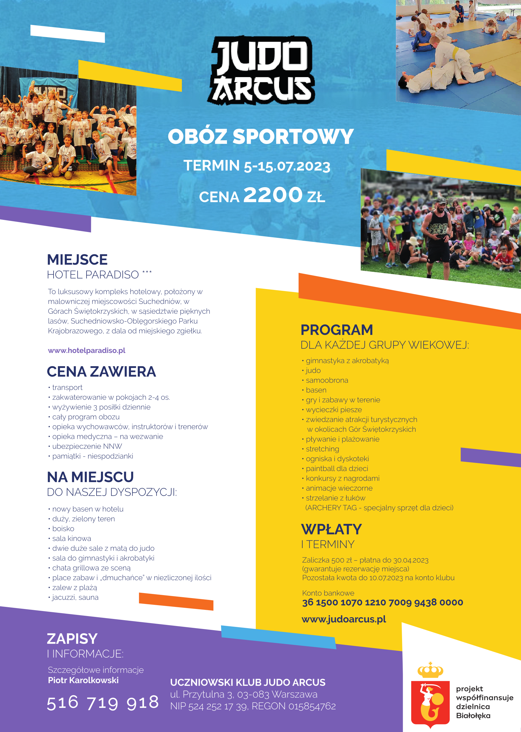 Letni obóz sportowy 2023