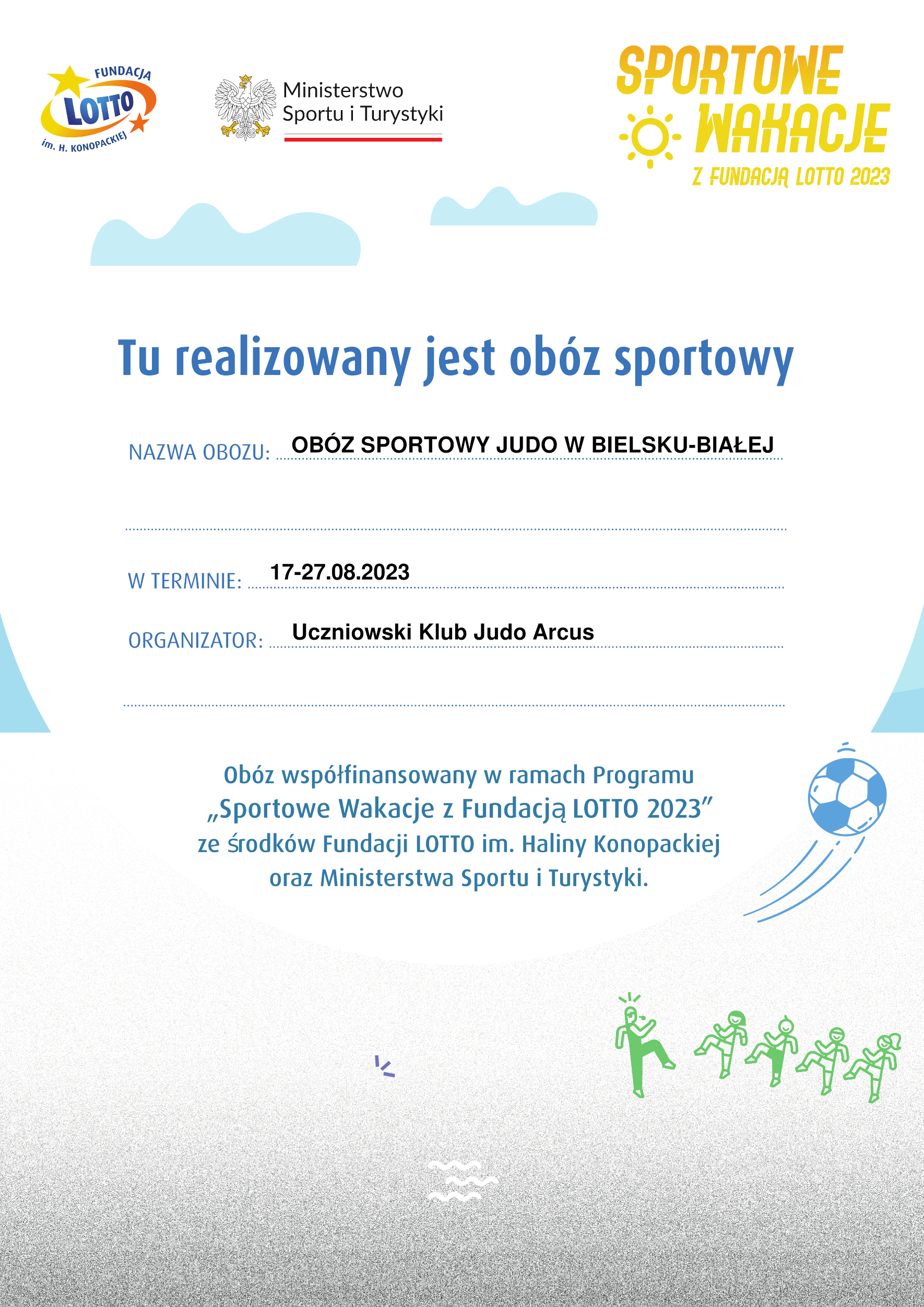 Obóz sportowy judo w Bielsku-Białej 2023
