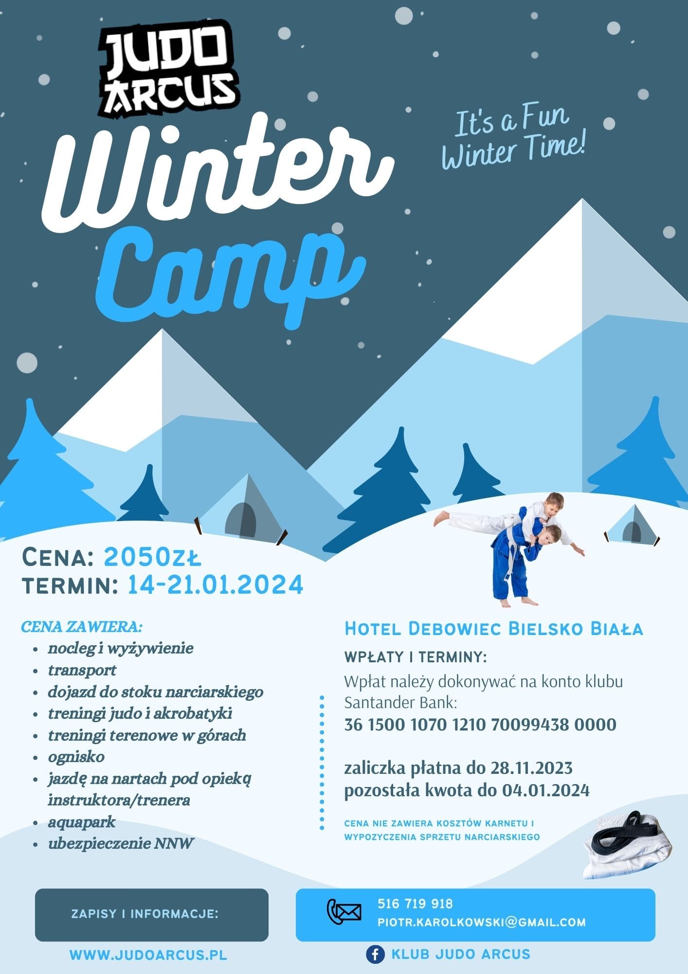 Sportowy obóz zimowy „Winter Camp” 2024